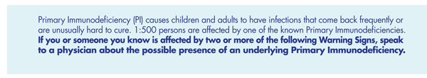 10 Warning Signs of Primary Immunodeficiency